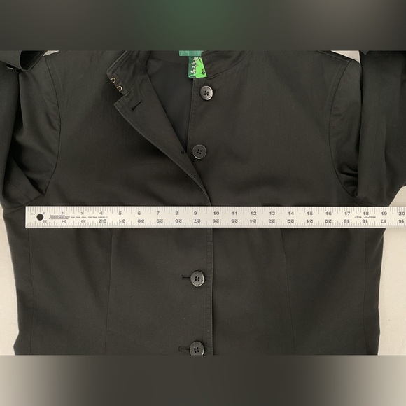 Lauren Ralph Lauren Blazer Black Tailored Mandarin Collar Jacket - Picture 5 of 11